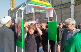 اعزام در مراسم وداع با رهبر شهید انقلاب