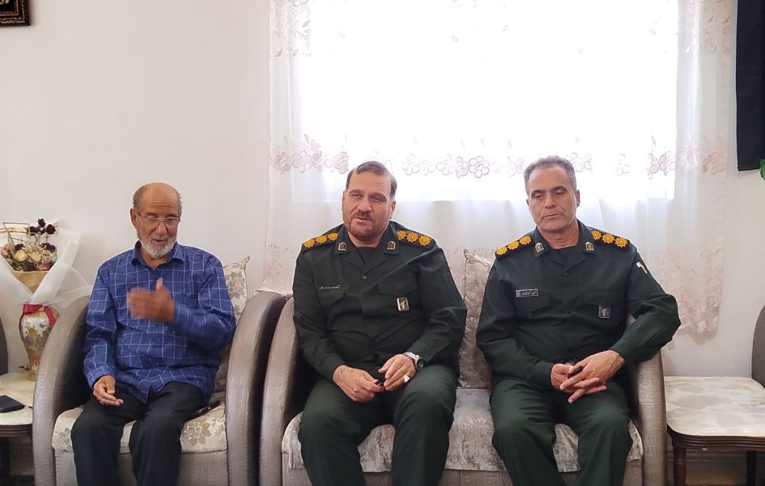 دیدار جانشین فرمانده سپاه استان لرستان با خانواده شهید سردار میثم معظمی گودرزی