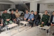 حضور فرمانده سپاه ناحیه بروجرد در منزل شهید عزیزی
